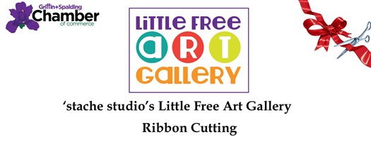 Ribbon Cutting - Little Free Art Gallery