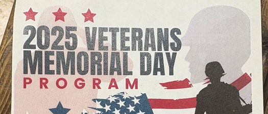 2025 Veterans Memorial Day Program