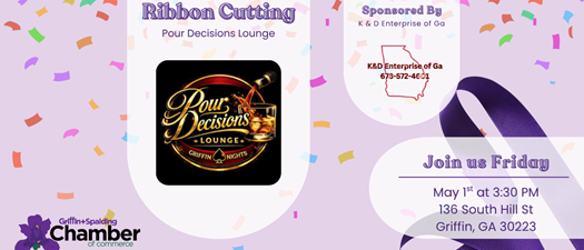 Ribbon Cutting for Pour Decisions Lounge