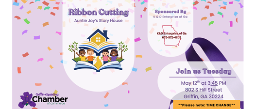 Ribbon Cutting for Auntie Joy's Story House