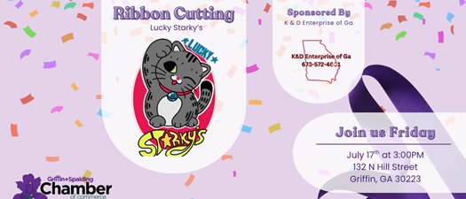 Ribbon Cutting for Lucky Starky's