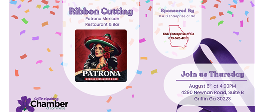 Ribbon Cutting for Patrona Mexican Restaurant & Bar