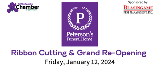 Ribbon Cutting & Grand Re-Opening Peterson's Funeral Home