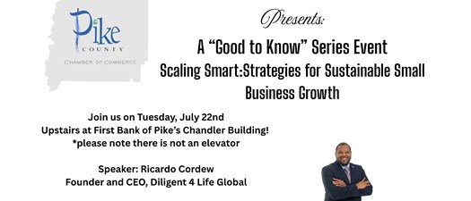 Pike County Chamber presents: A Good to Know Series Event
