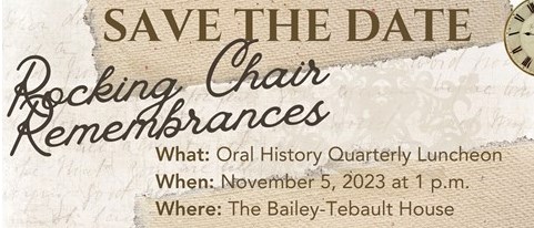 Quarterly Luncheon - Rocking Chair Rembrances