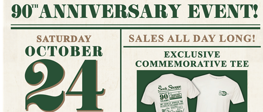 The Sock Shoppe's 90th Anniversary Event