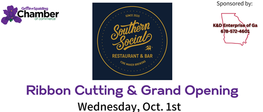 Ribbon Cutting & Grand Opening Southern Social Restaurant and Bar