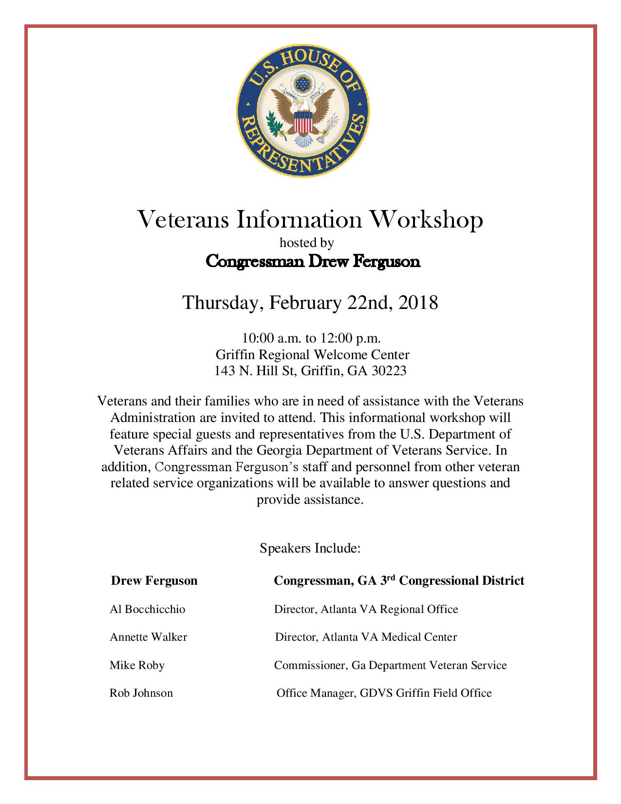 Veterans Information Workshop