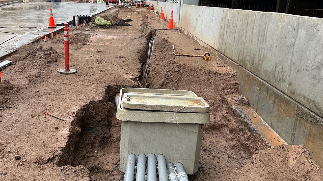 Hydro Excavation around a quazite box