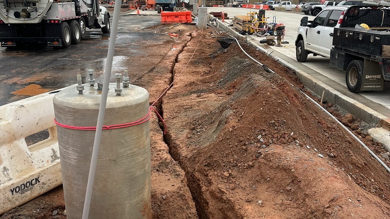 Hydro Excavated Trench