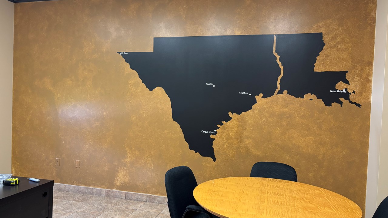 Faux Finishing & Mural done for a customer