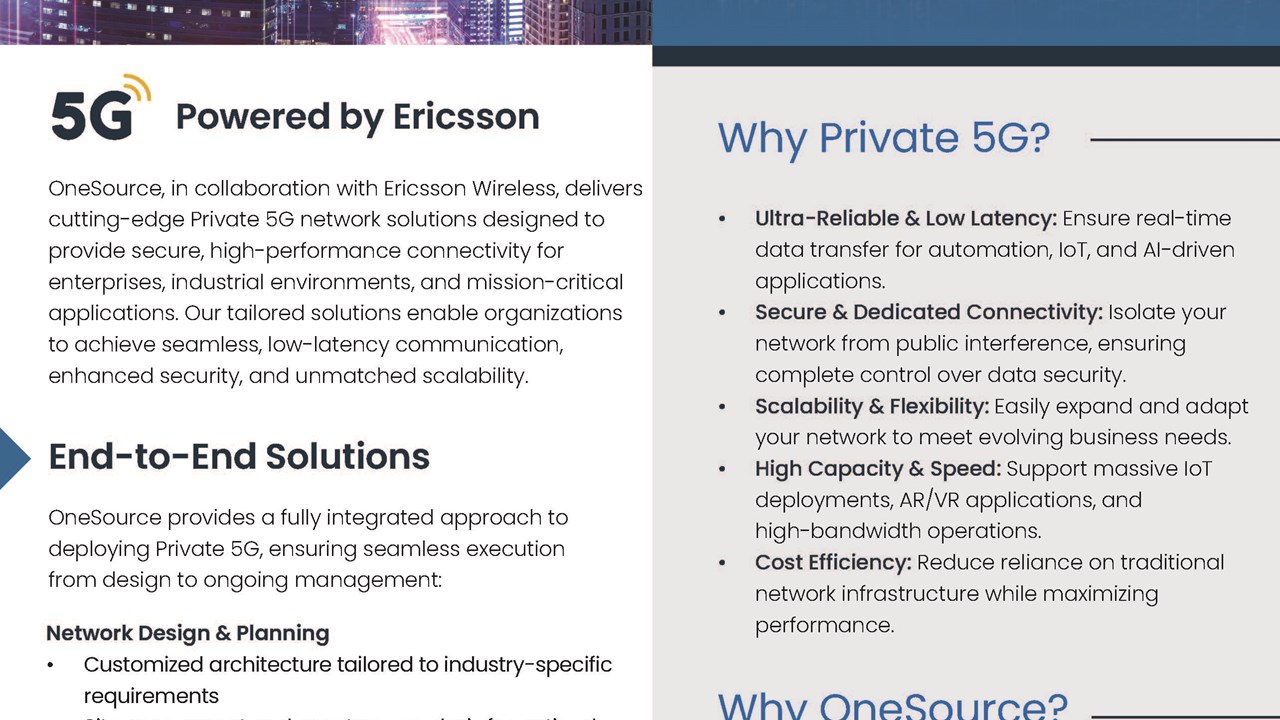 Private Cellular Networks