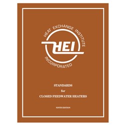 (HEI-2622) book MBR - STANDARDS FOR CLOSED FEEDWATER HEATERS, 9TH EDITION