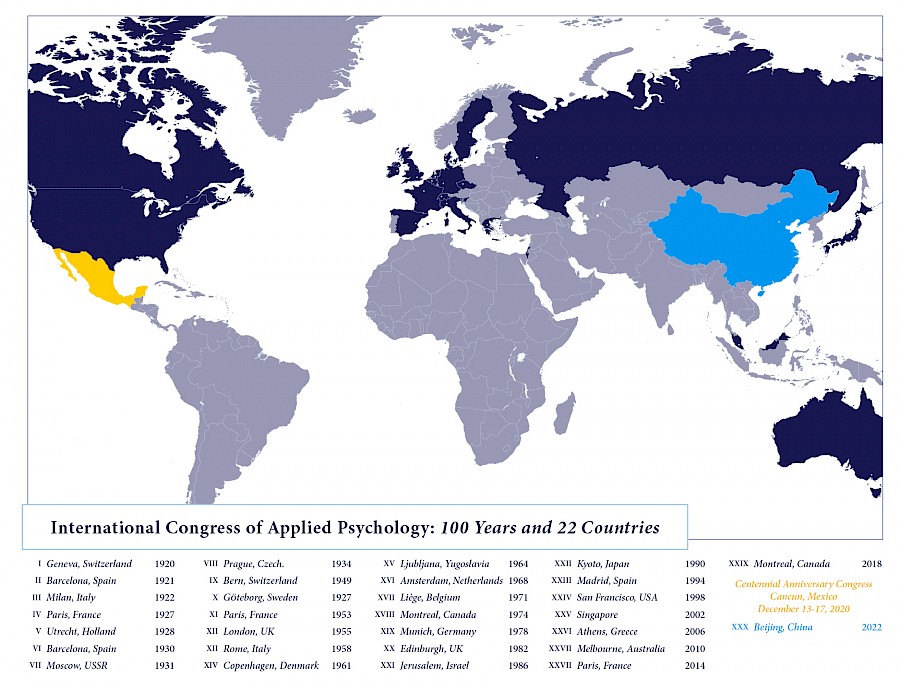 Map of ICAP Meetings