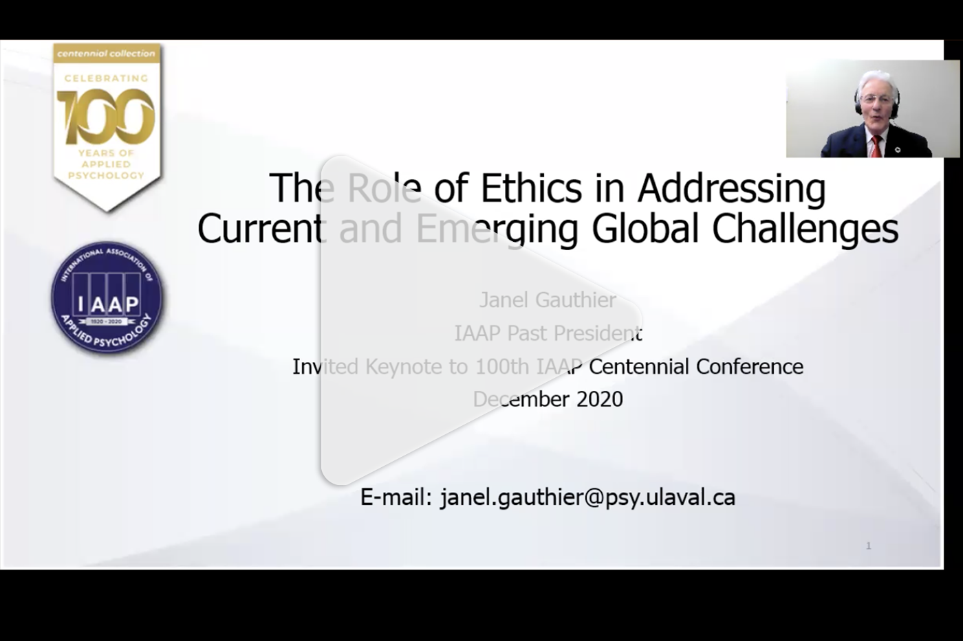 Role of Ethics