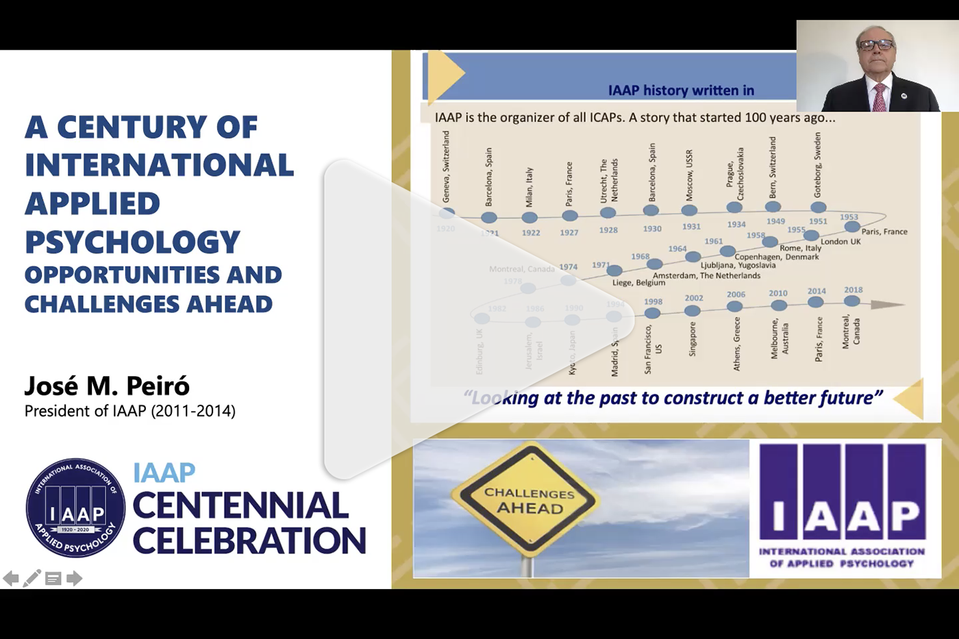 A Century of IAAP