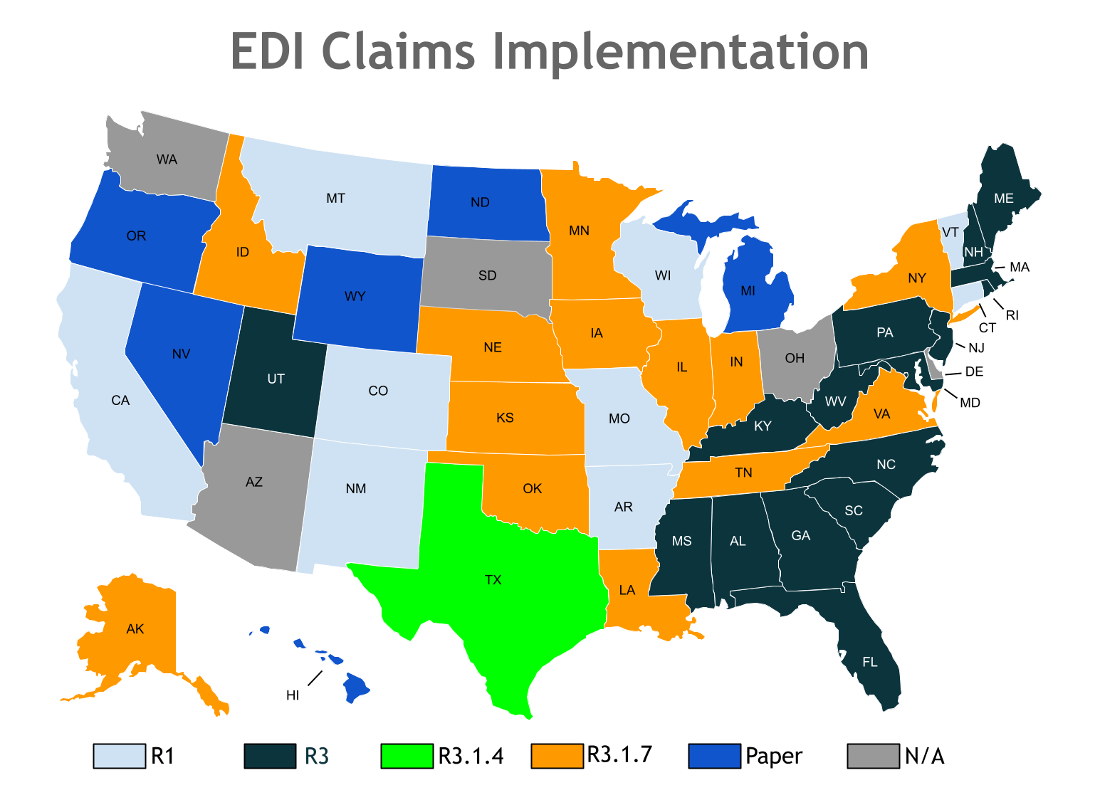 EDI Claims Release Implementation Map