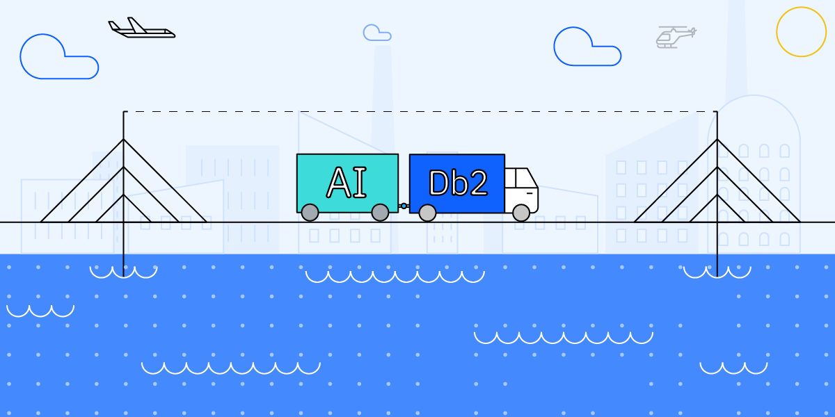 A cartoon of a truck with a container on a ropeDescription automatically generated