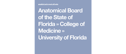 Anatomical Board and Body Donations in the State of Florida