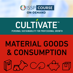 Cultivate - Personal Sustainability for Professional Growth-Your Material Goods & Consumption Course