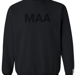 (2XL-3XL) MAA Sweatshirt Local Delivery -Black