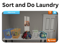 Sort and do laundry