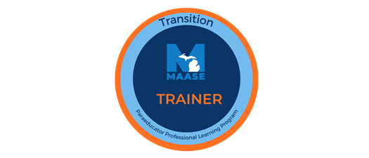 MAASE Train the Trainer Webinar for Transition Paraeducators Sept. 25th