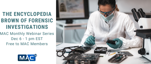 Monthly Webinar Series: "The Encyclopedia Brown of Forensic Investigations"