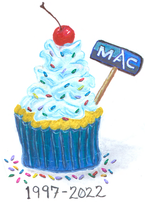 MAC 25th anniversary cupcake