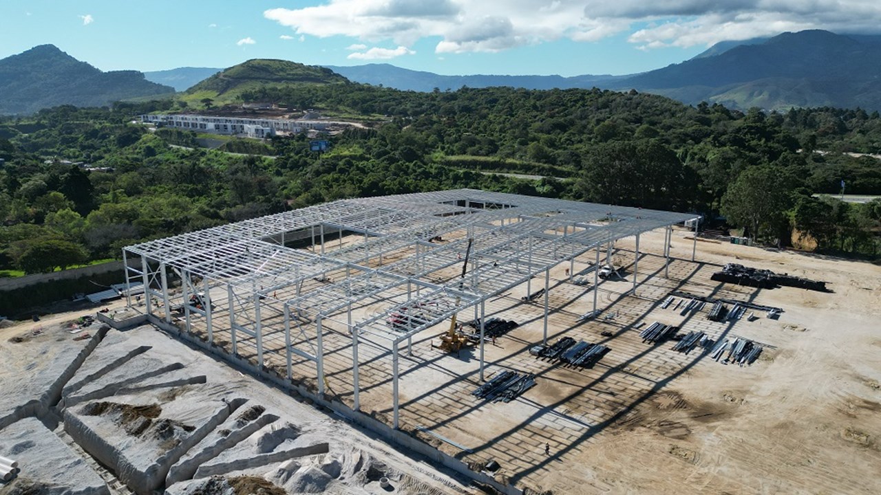 Steel Building Under Construction