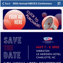 Event Sponsor in MBCEA Mobile App - 2026