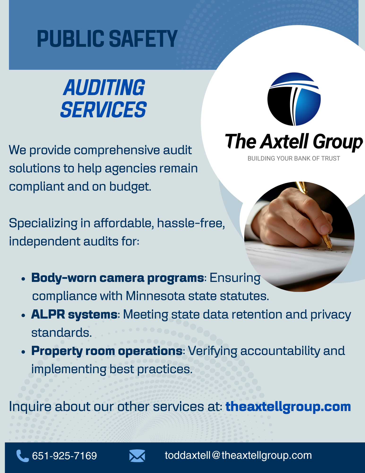 The Axtell Group Auditing Flyer