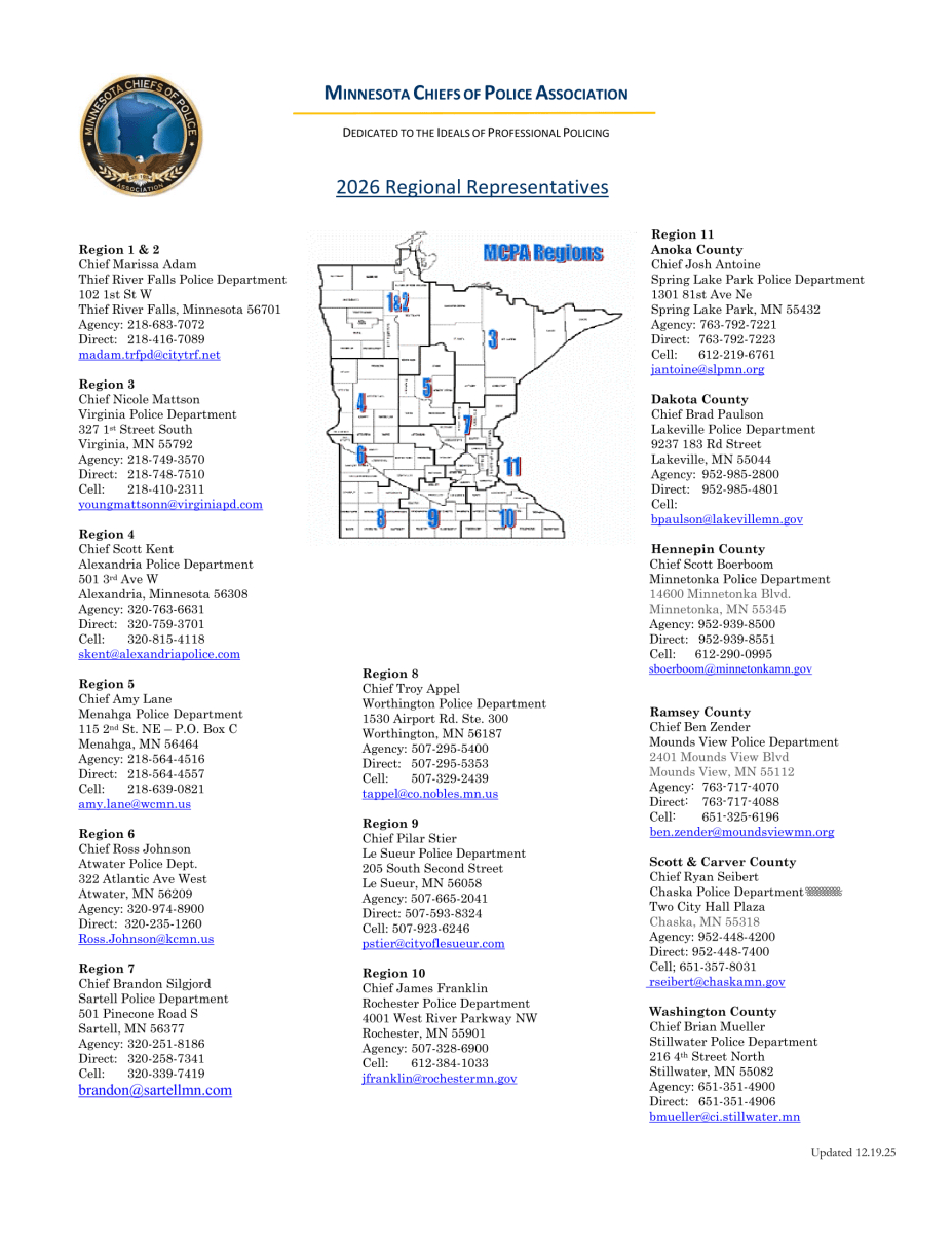MCPA Regional Rep. list