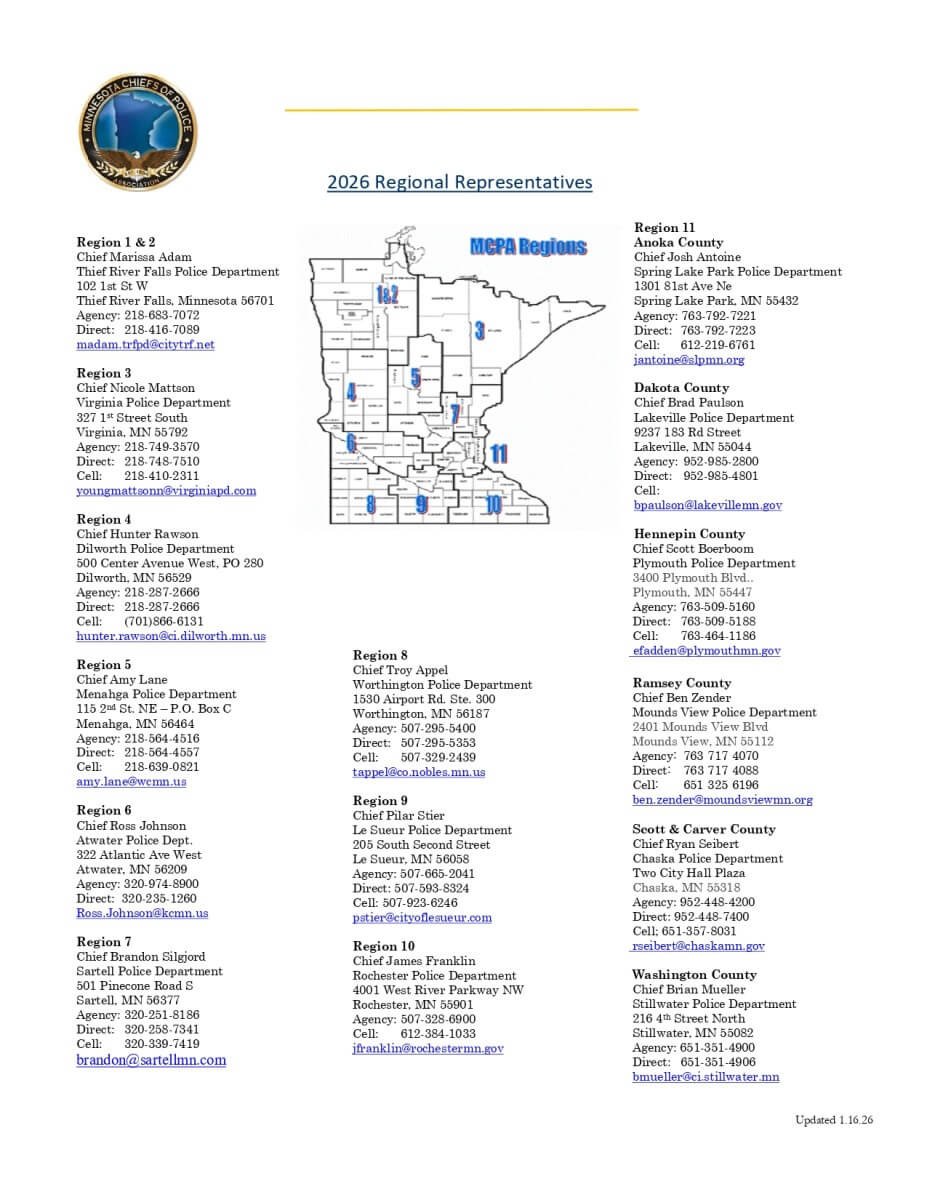 MCPA Regional Rep. list