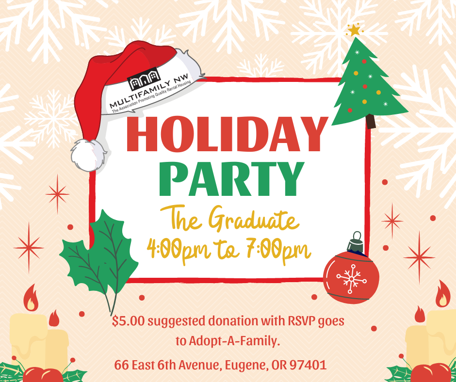 Eugene holiday party save the date