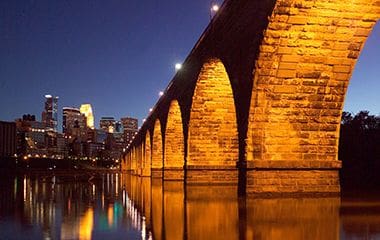 Stone arch bridge