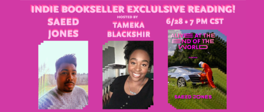 Indie Bookseller Exclusive Access Event with Saeed Jones