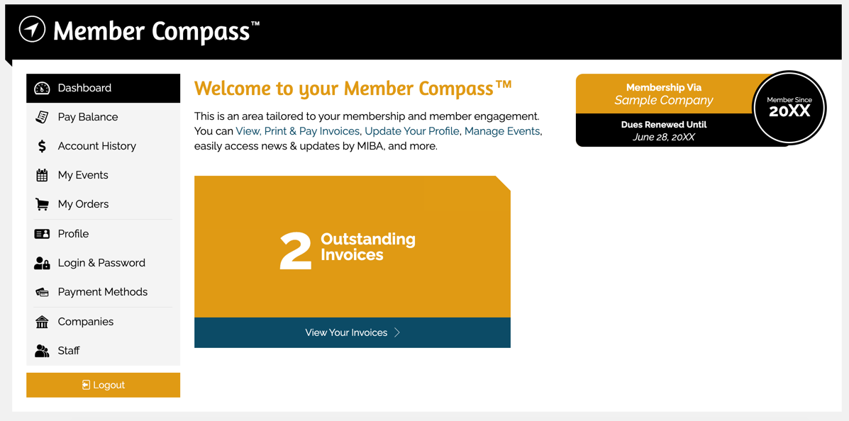 MIBA Member Compass