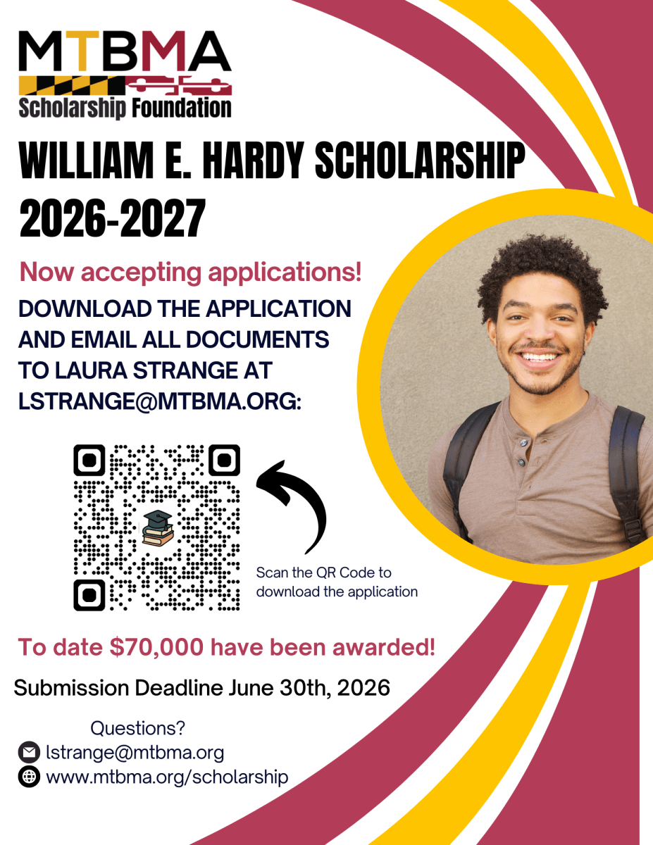 Flyer for the MTBMA Scholarship Foundation Application