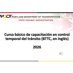 Basic Temporary Traffic Control (BTTC) - ESPAÑOL