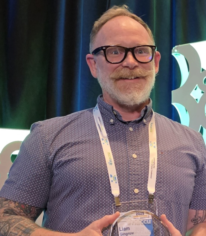 iam Gingrow of University of Pennsylvania, NACCU Campus Card Champion, honored for innovation in student ID technology and campus access systems.