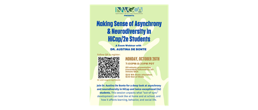 AFFILIATE EVENT NWGCA Webinar: Making Sense of Asynchrony & Neurodiversity