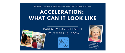 AFFILIATE EVENT PAGE Parent2Parent - Acceleration: What Can It Look Like?