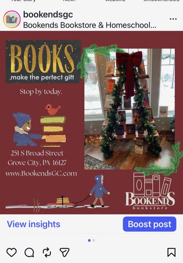 winter catalog instagram post