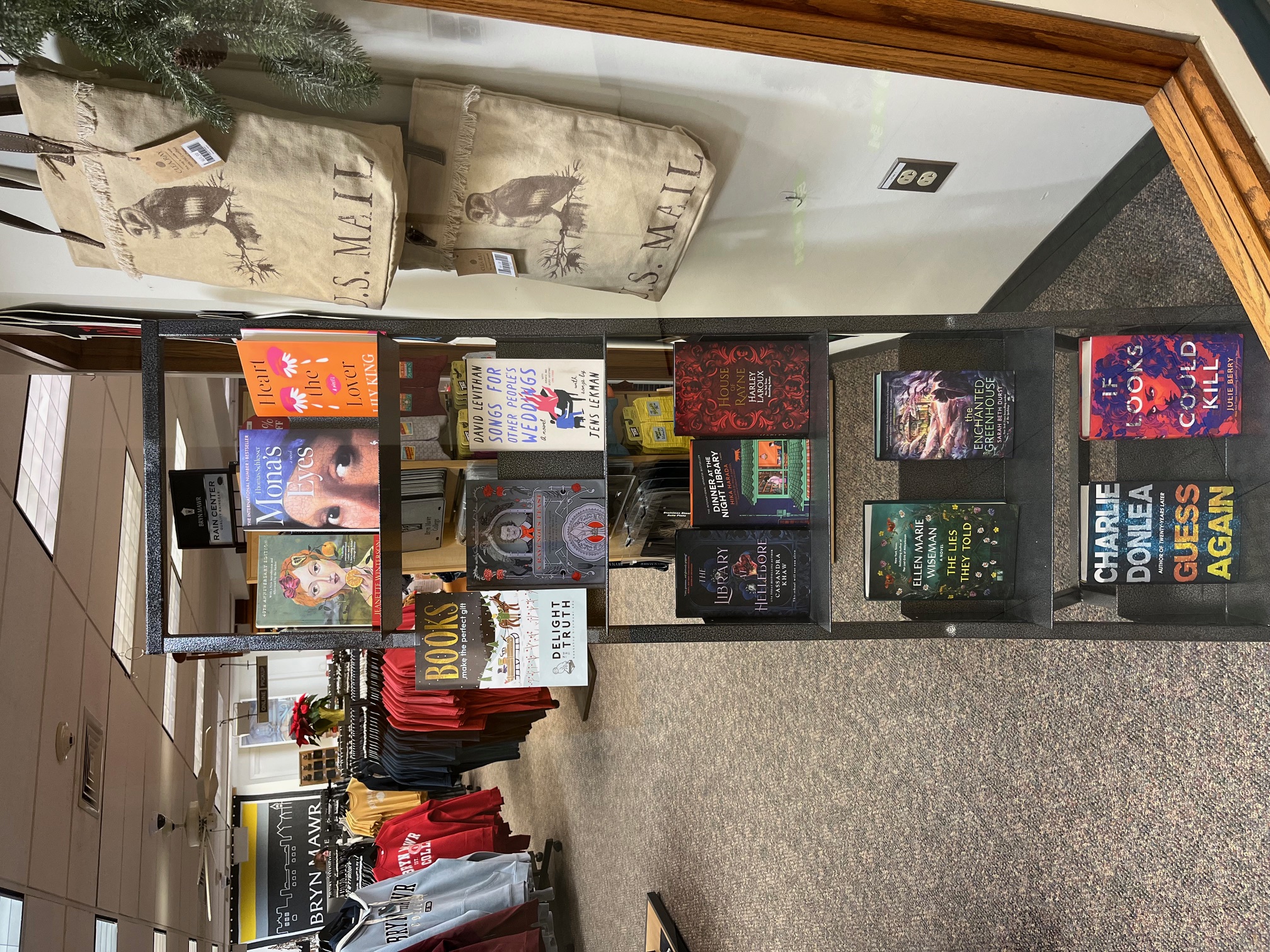 bookcase winter catalog display