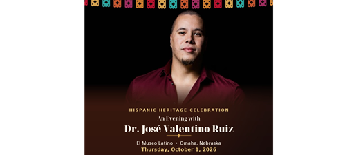 An Evening with Dr. José Valentino Ruiz in Concert Hispanic Heritage Celebration — Concert & Workshops  (Omaha)