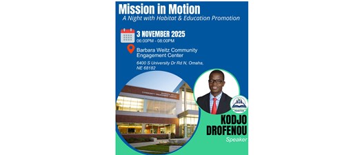 Mission in Motion: A Night with Habitat & Education Promotion (Omaha)