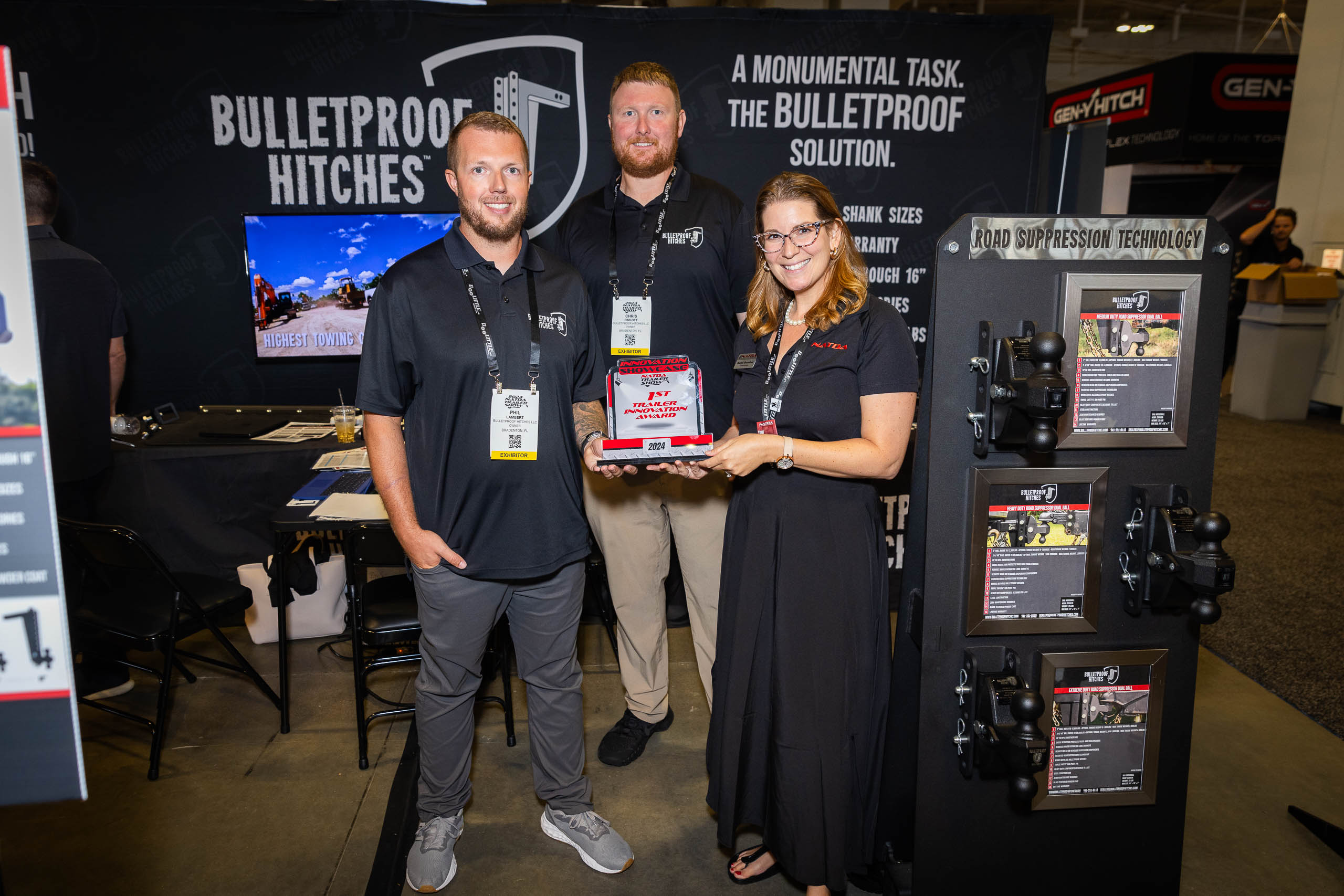 Bullet Proof Hitches wins 1st Place Trailer Innovation Award at the NATDA Trailer Show