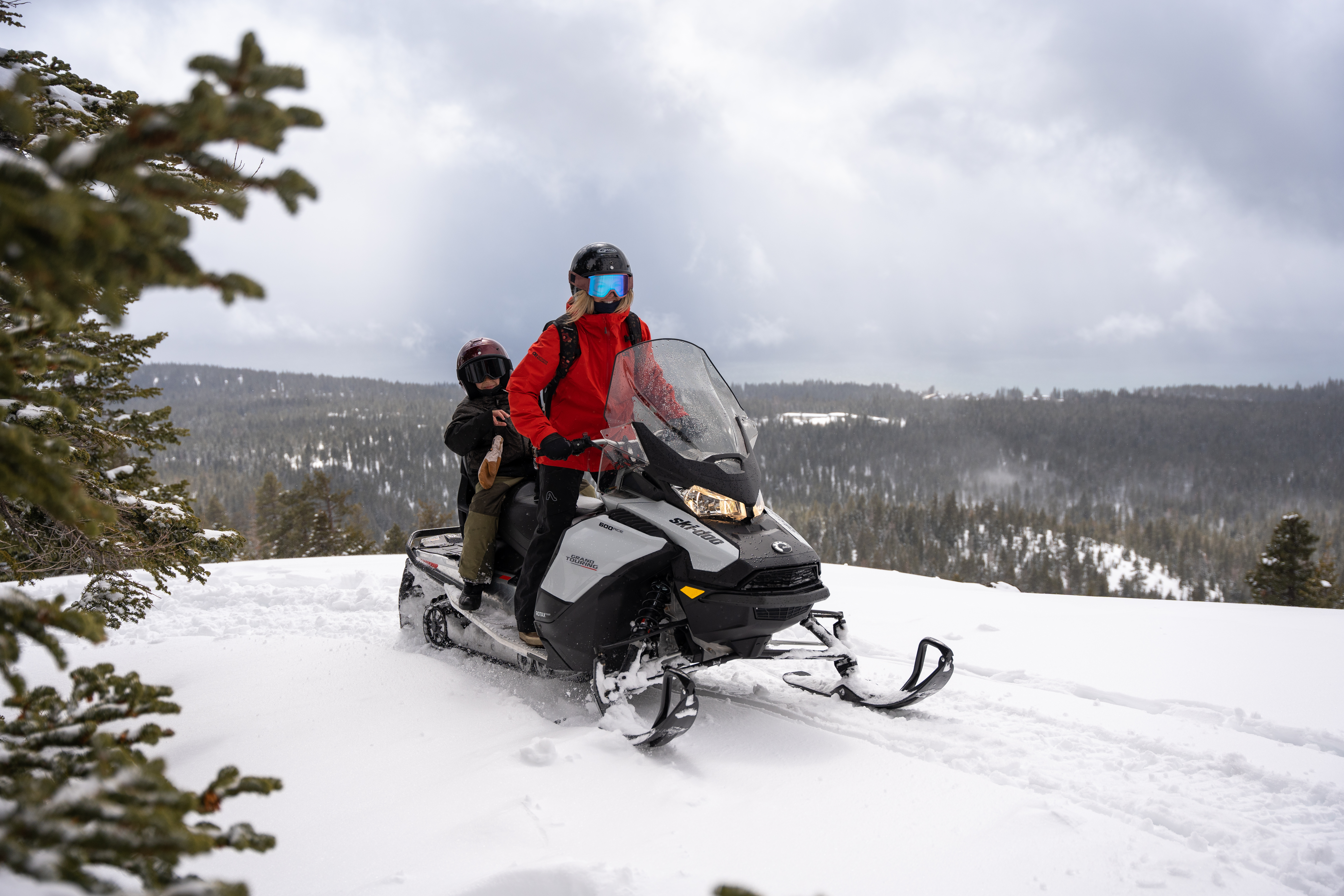 Snowmobiling