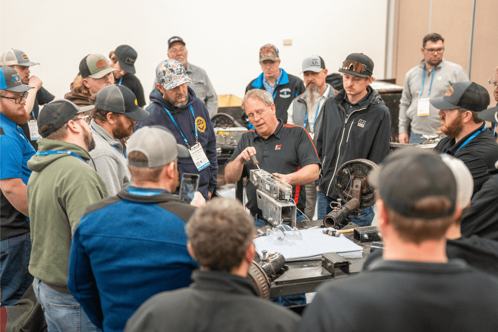 Dexter's Bill Snider hands-on learning session.